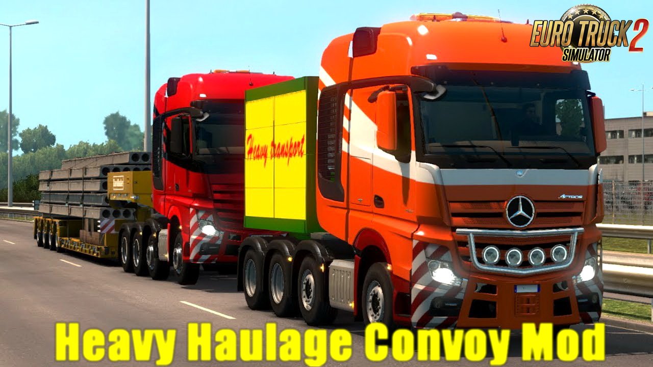 Heavy Haulage Convoy Mod for SCS 8x4s v1.0 (1.30.x)