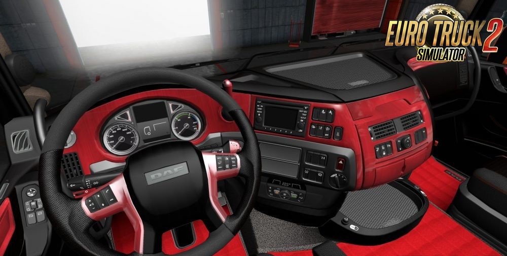 DAF E6 Red Wood Interior by Gile004