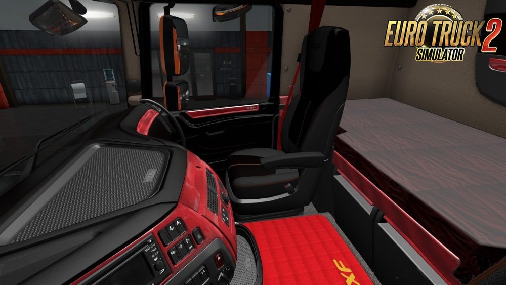DAF E6 Red Wood Interior by Gile004