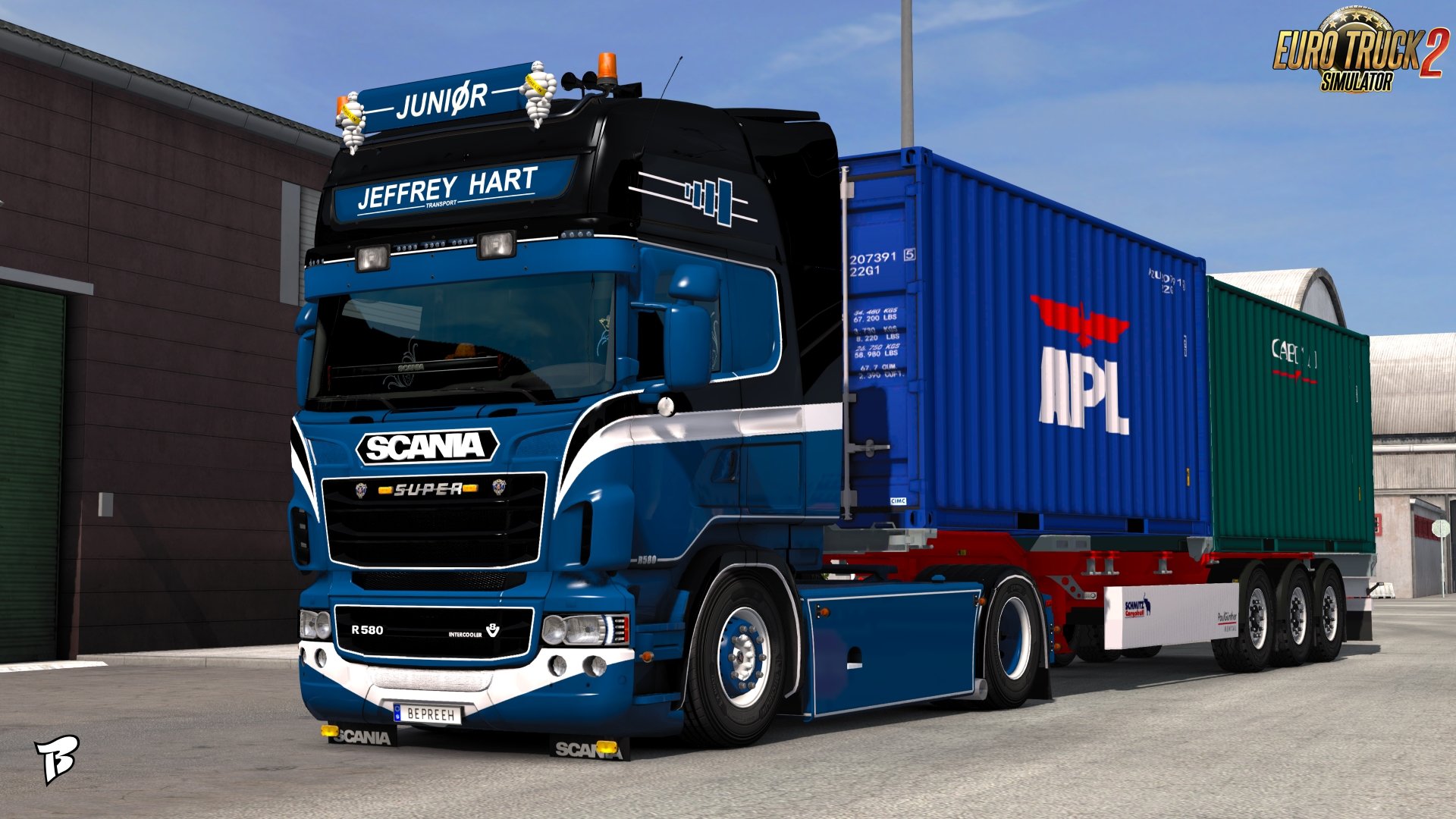 Jeffrey Hart Transport Skin for Scania RJL v1.0 by Bepreeh (1.30.x)