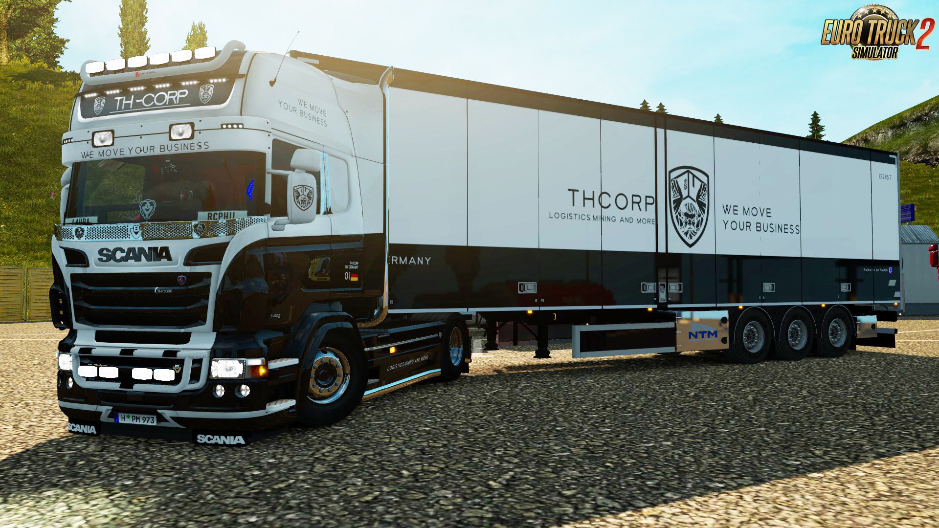 TH- CORPS RJL Scania R & Streamline + Trailer Skin v1.0 (1.30.x)