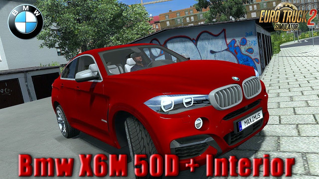 Bmw X6M 50D + Interior v1.0 (1.30.x)