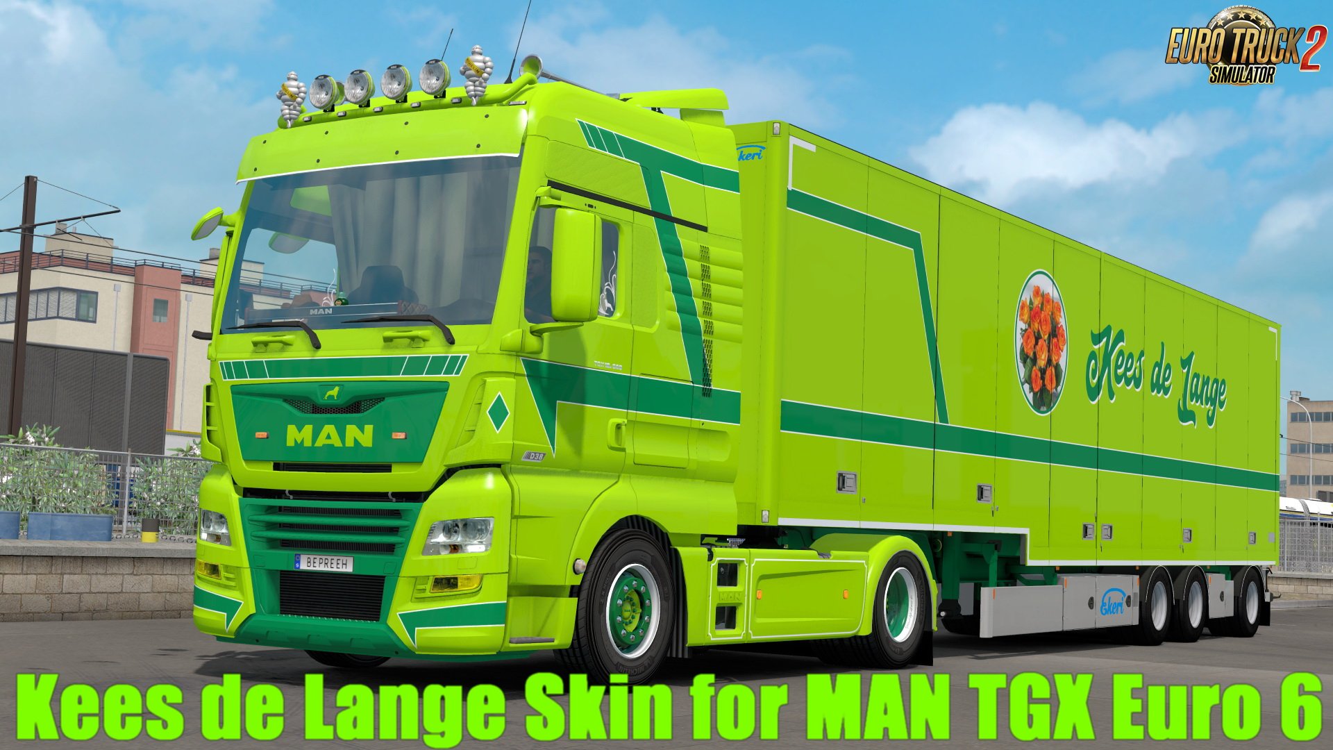 Kees de Lange Skin for MAN TGX Euro 6 v2.0 by Bepreeh (1.30.x)