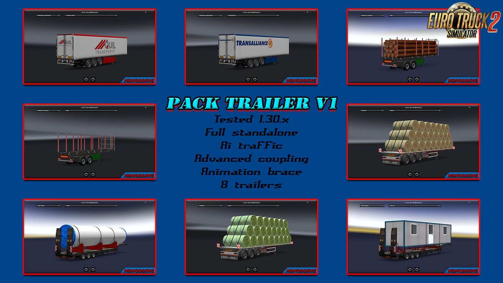 Pack Trailer v1 for Ets2