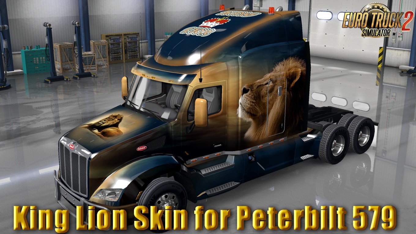 King Lion Skin for Peterbilt 579 v1.0 by Ykut700 (1.30.x)