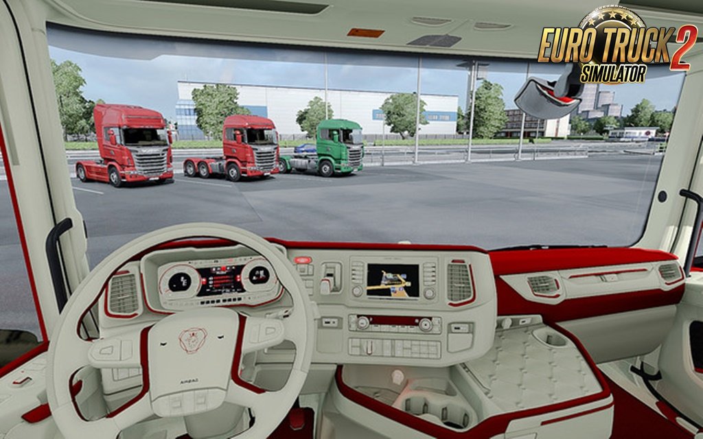 Scania 2016 S&R CMI Red Beige Interior