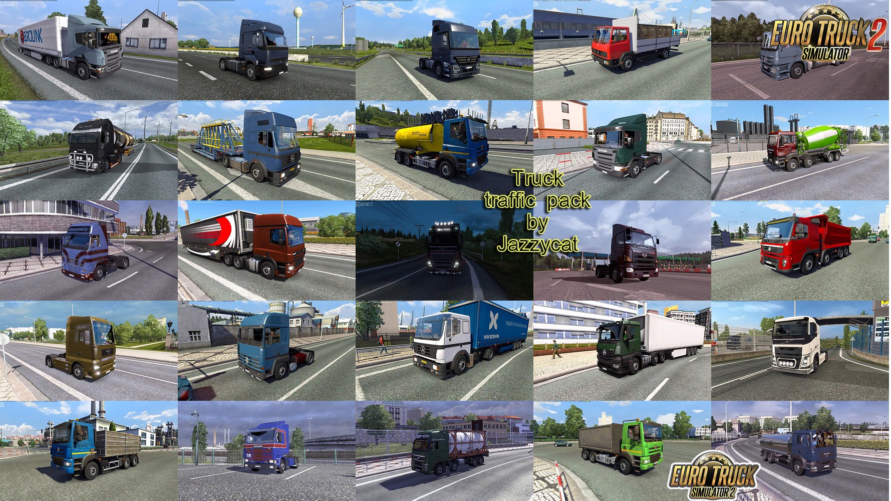 Truck Traffic Pack v4.2 by Jazzycat (1.36.x)