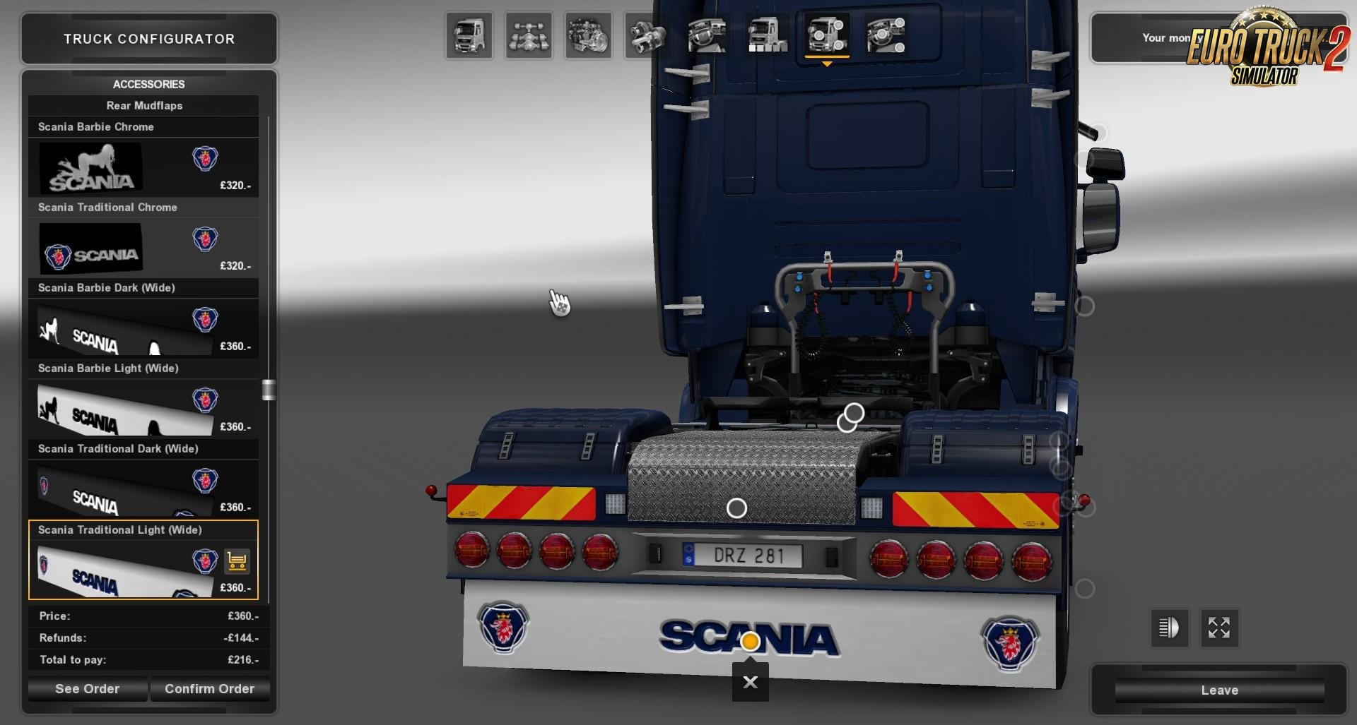 Scania Mudflap Pack v1.4 by BlackBloodRum (1.31.x)