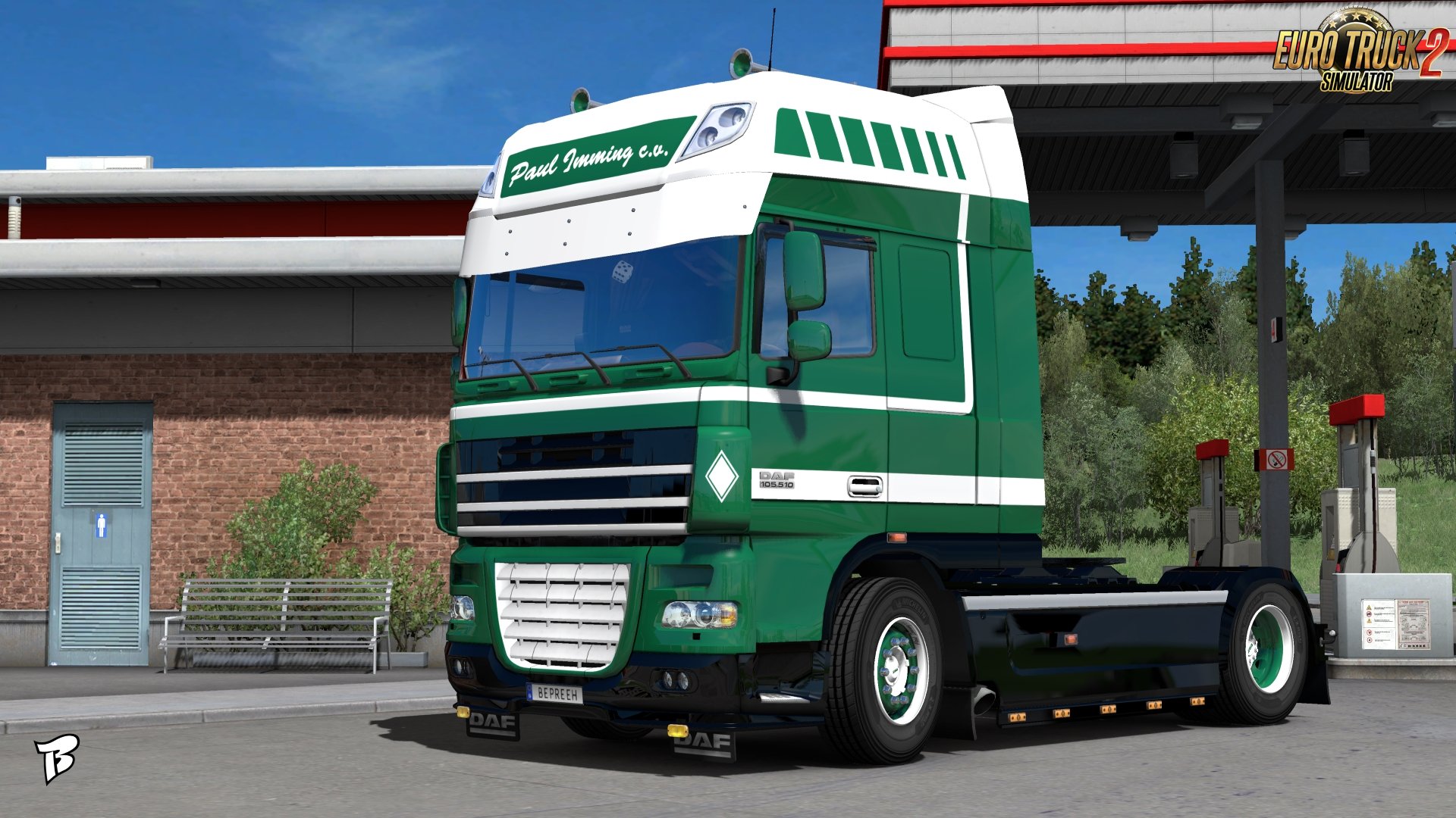 Paul Imming c.v. Combo Skin for DAF XF 105 + Trailer v1.0 by Bepreeh (1.31.x)