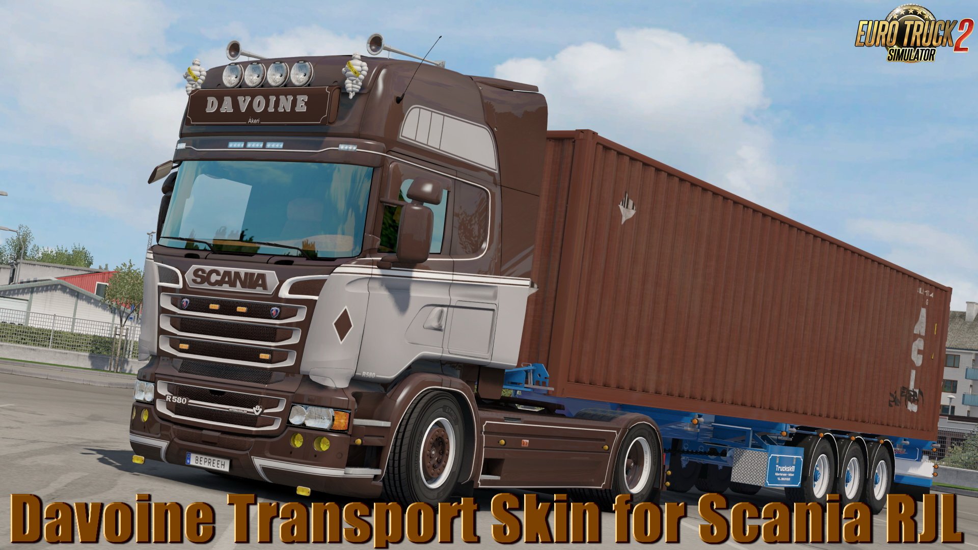 Davoine Transport Skin for Scania RJL v1.0 by Bepreeh (1.31.x)