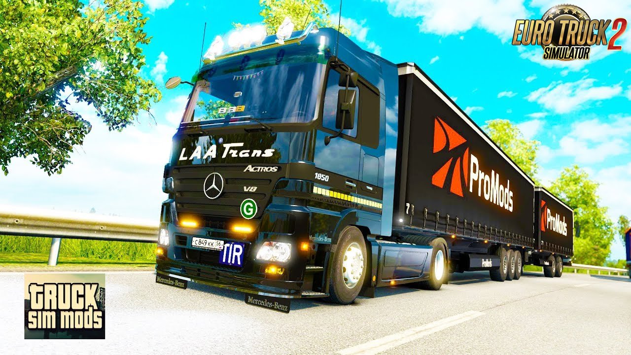 Mercedes Actros MP2 v8.0 Nikola Edit - Euro Truck Simulator 2