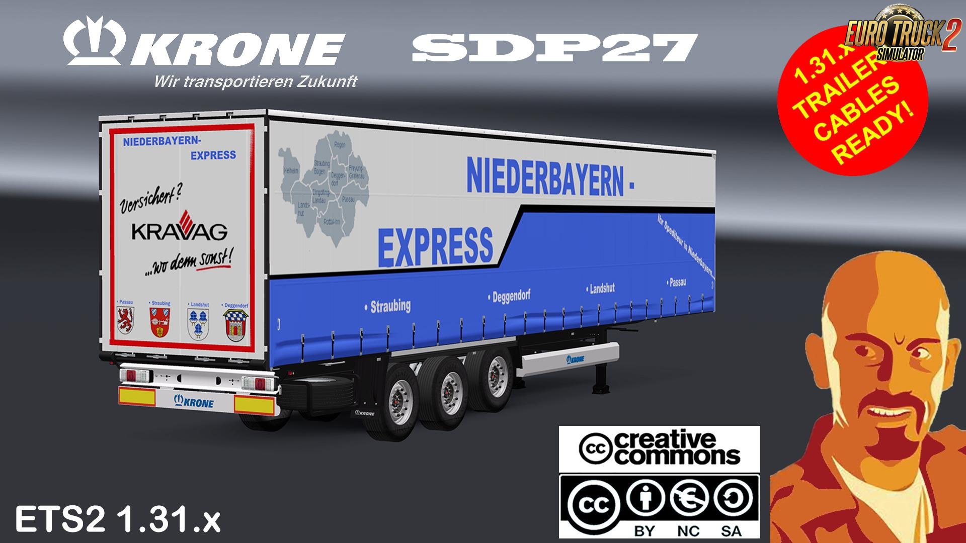 KRONE SDP27 Standalone Trailer for Ets2