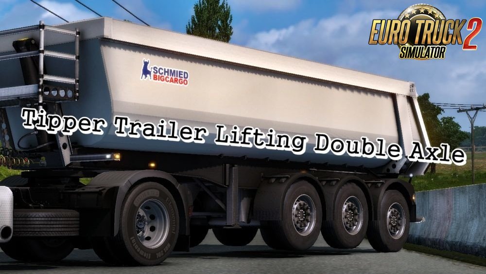 Tipper Trailer Lifting Double Axle for Ets2