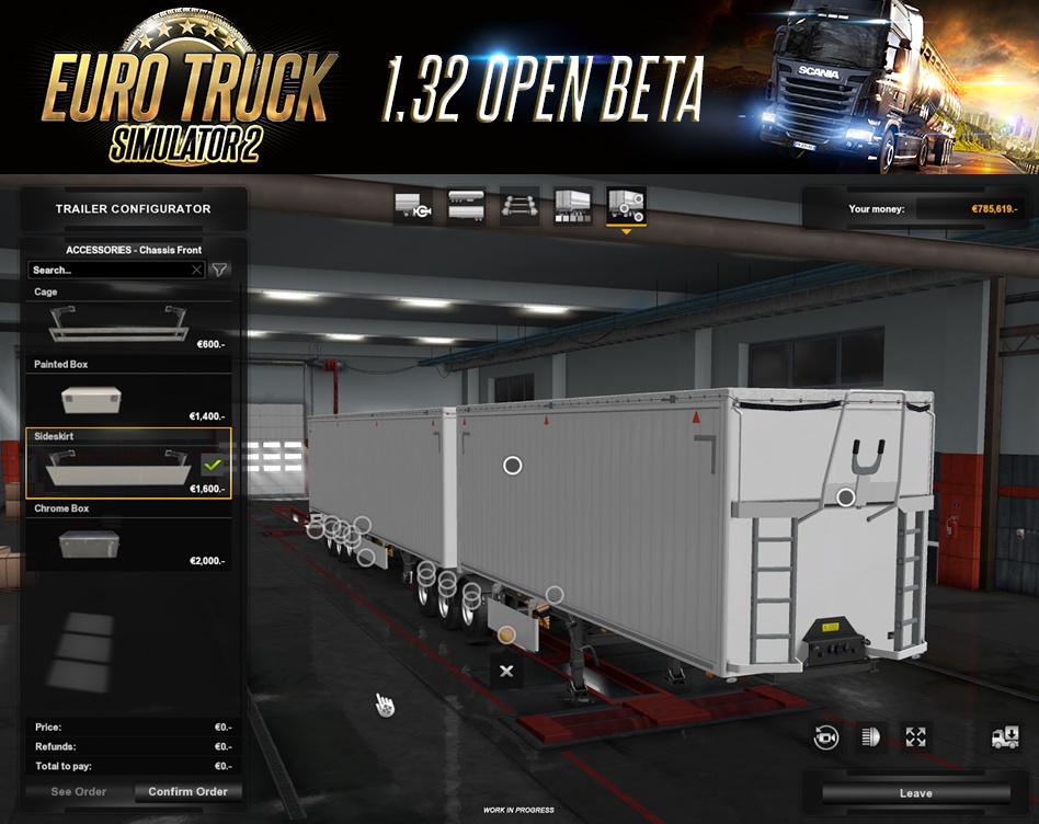 Euro Truck Simulator 2 Update 1.32 Open Beta