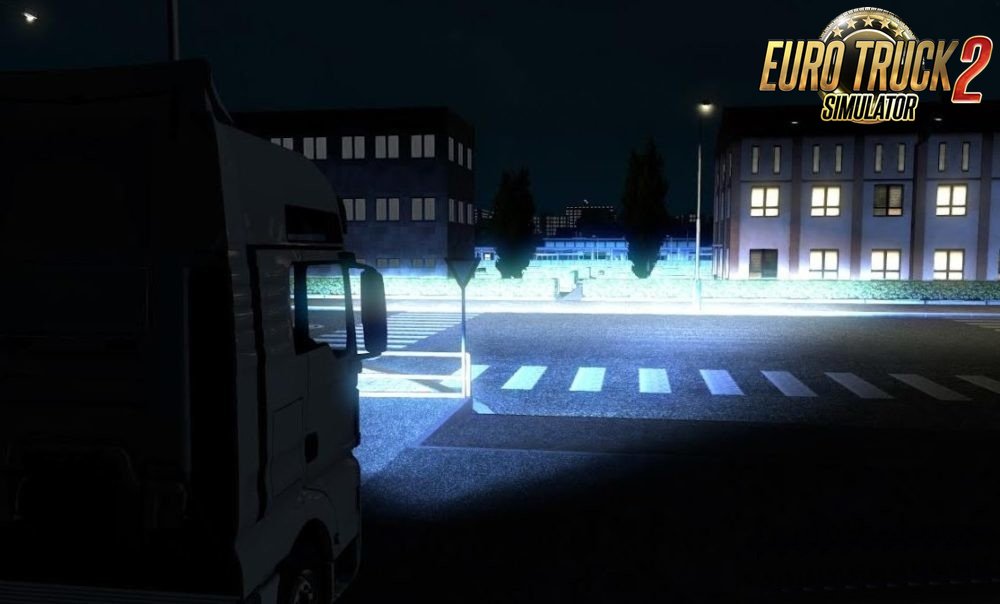 Blue Xenon Lights for Ets2 [1.32]