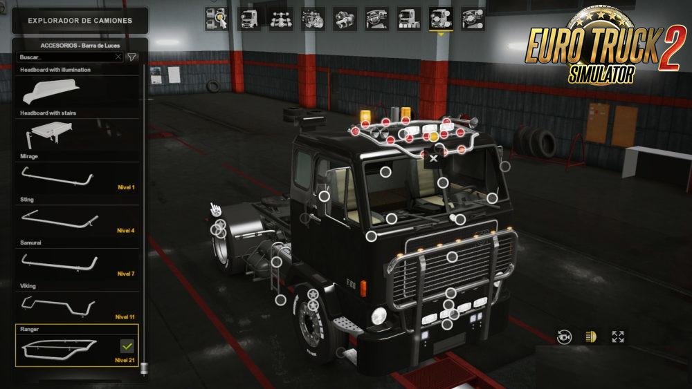 Lightbars & Bullbars addon v1.0 for Volvo F88 [1.31.x]