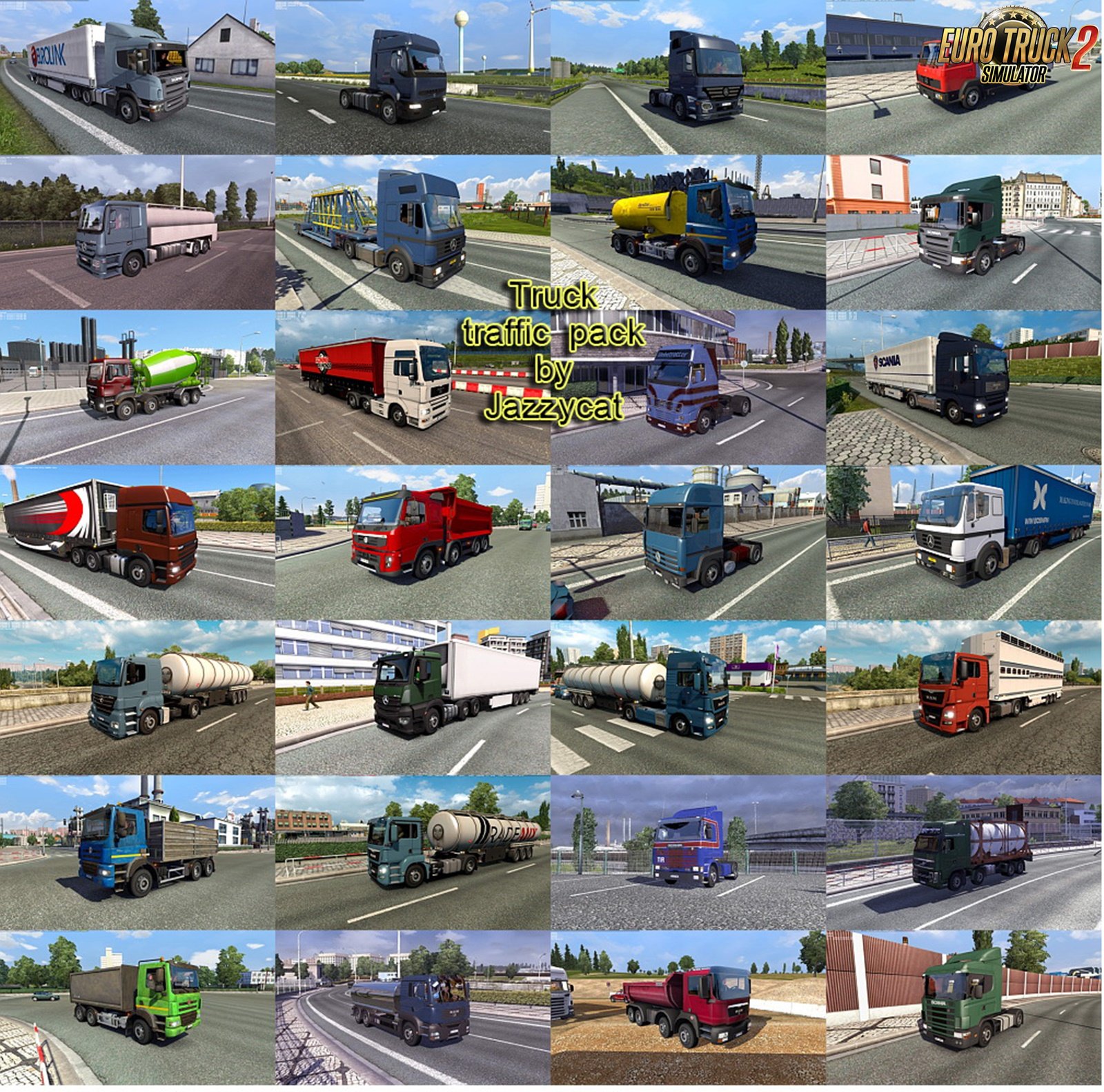 Truck Traffic Pack v3.5.2 by Jazzycat (1.35.x)