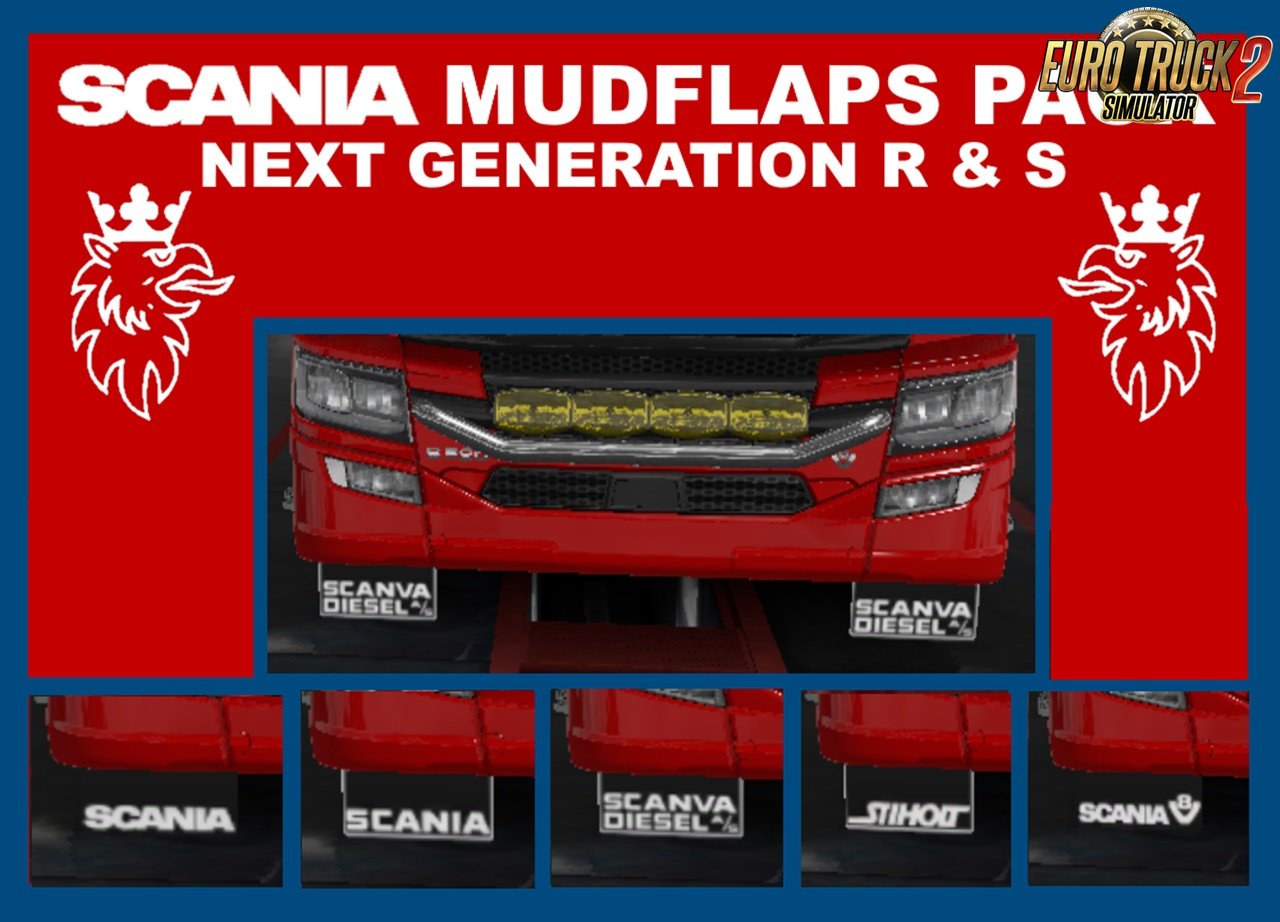 Scania 2016 R and S Mudflaps Pack v1.0 By LandyKieran