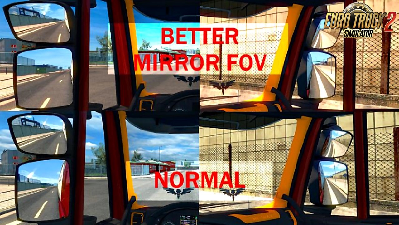 Better Mirror FoV for all trucks in game