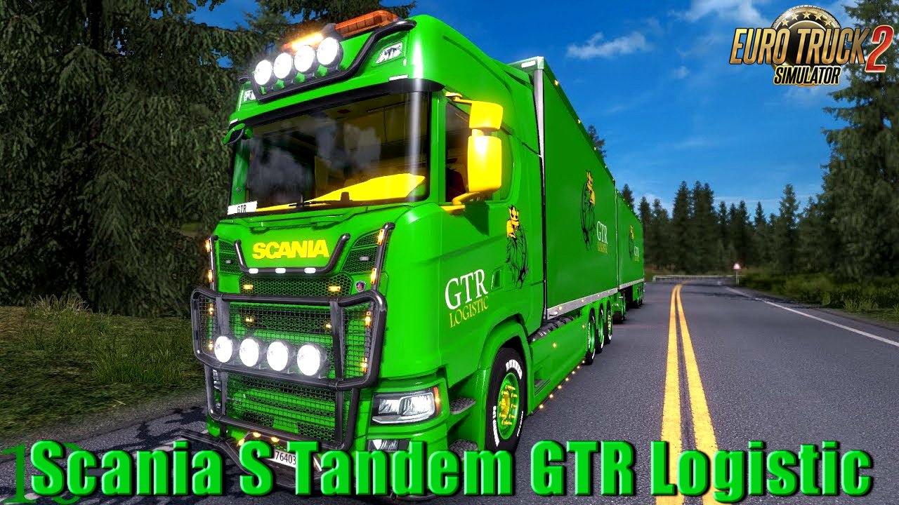 Scania S Tandem GTR Logistic Skin v1.0 (1.33.x)