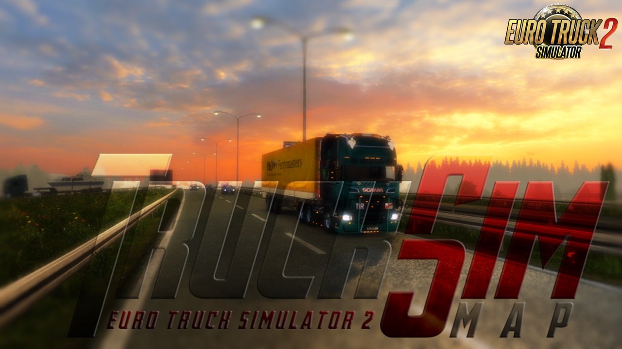 TruckSim - Map 1.34 for Ets2