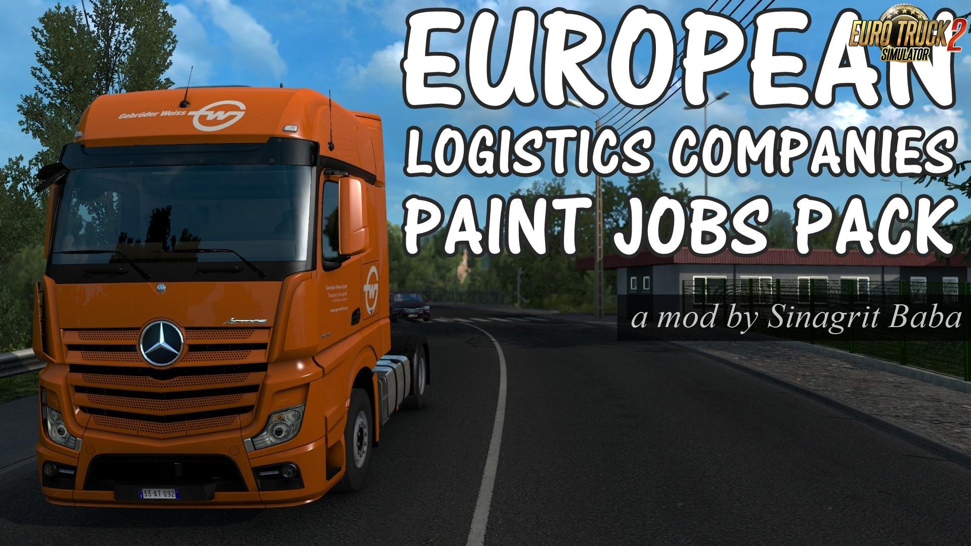European Logistics Companies Paint Jobs Pack for Ets2