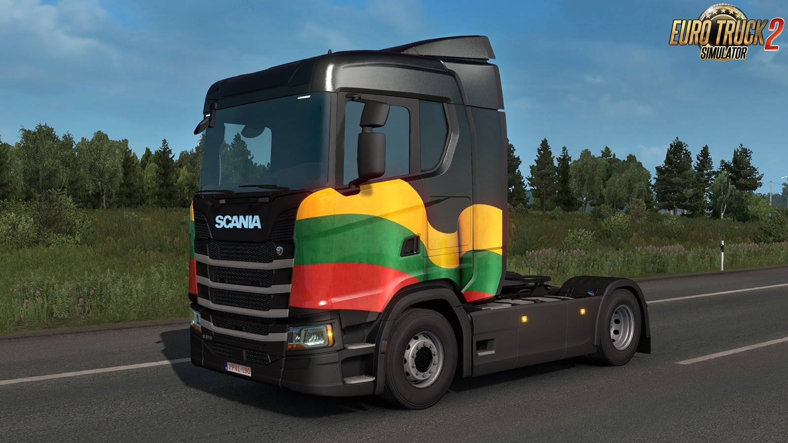 Baltic National Colors DLC for ETS2