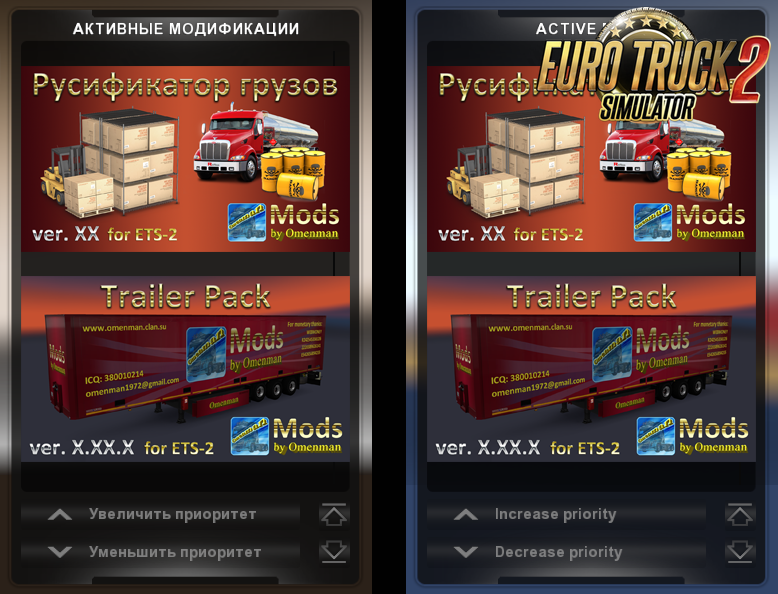 Cargo Rus v.03 for Ets2 (Русификатор грузов)