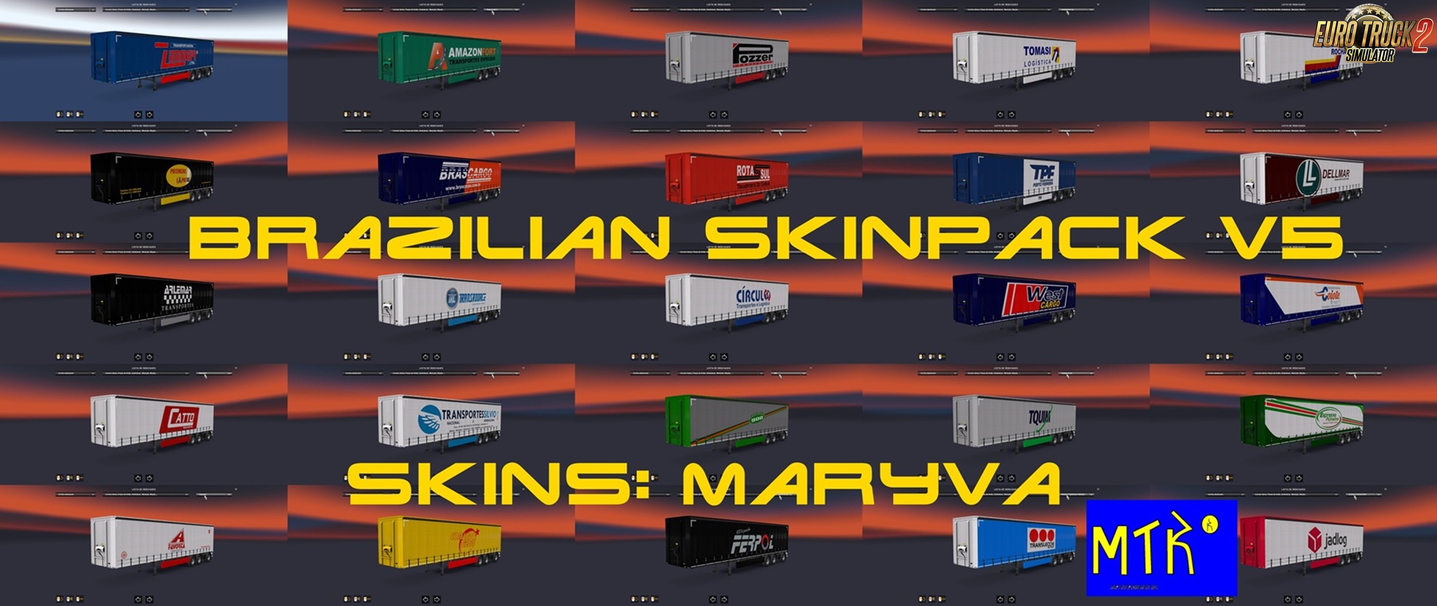 Brazilian Skinpack v5.1 by Maryva (1.35.x) for ETS2