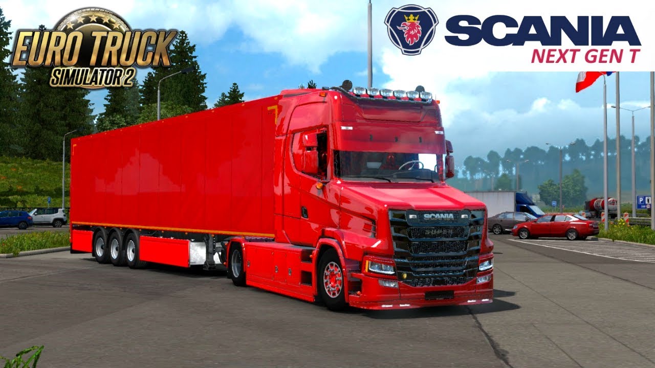 Scania T NextGen 4x2 + Interior + Trailer v1.0 (1.33.x)