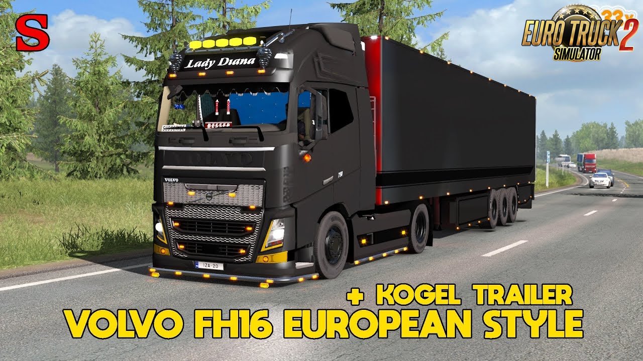 VOLVO FH16 EUROPEAN STYLE + Kogel trailer - Euro Truck Simulator 2