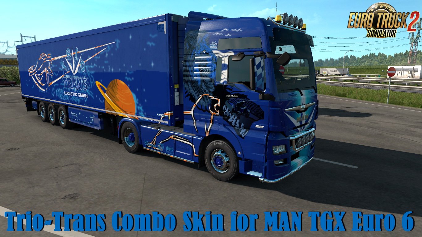 Trio-Trans Combo Skin for MAN TGX Euro 6 v1.0 (1.34.x)