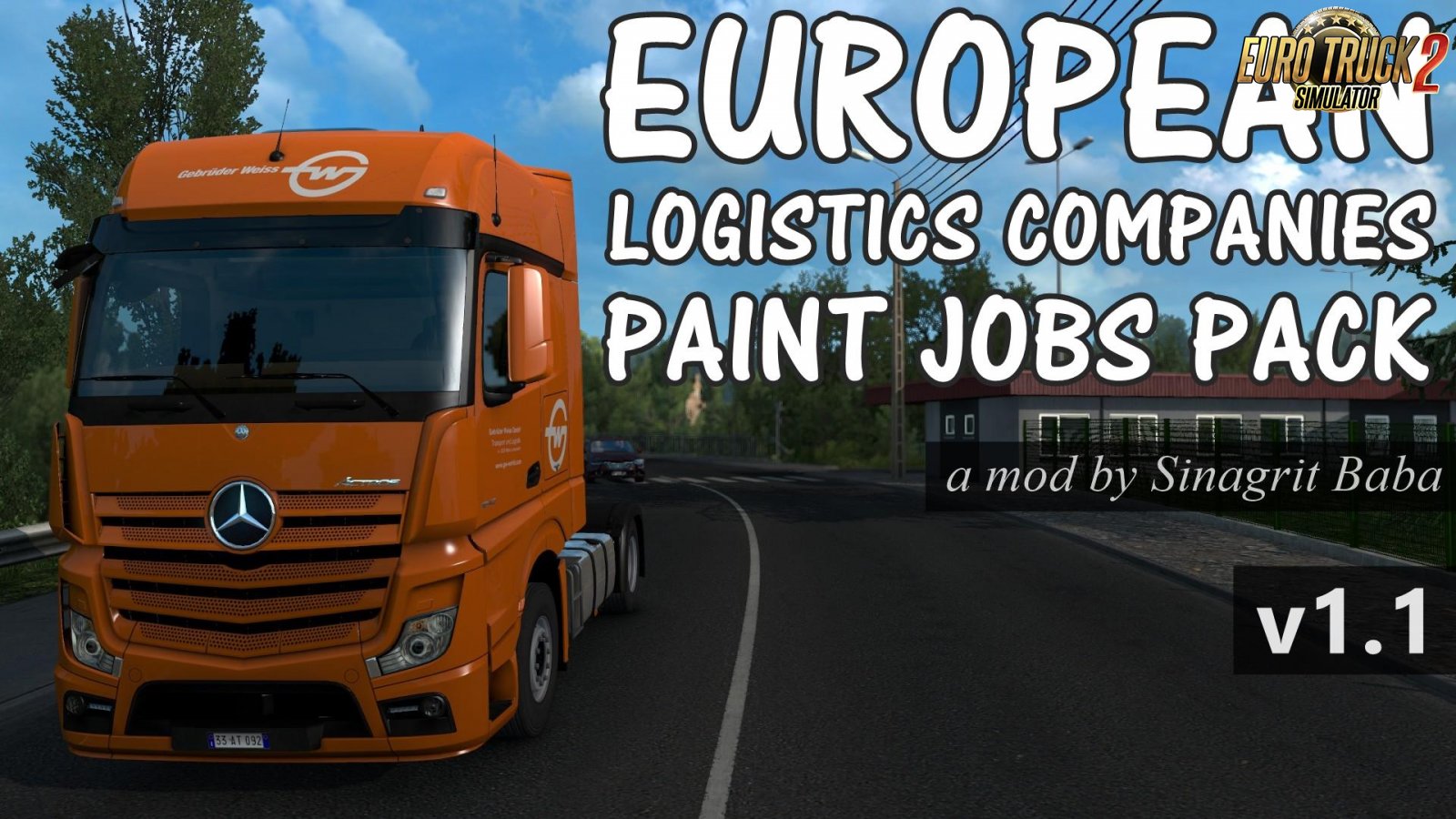 European Logistics Companies Paint Jobs Pack v1.1 for Ets2