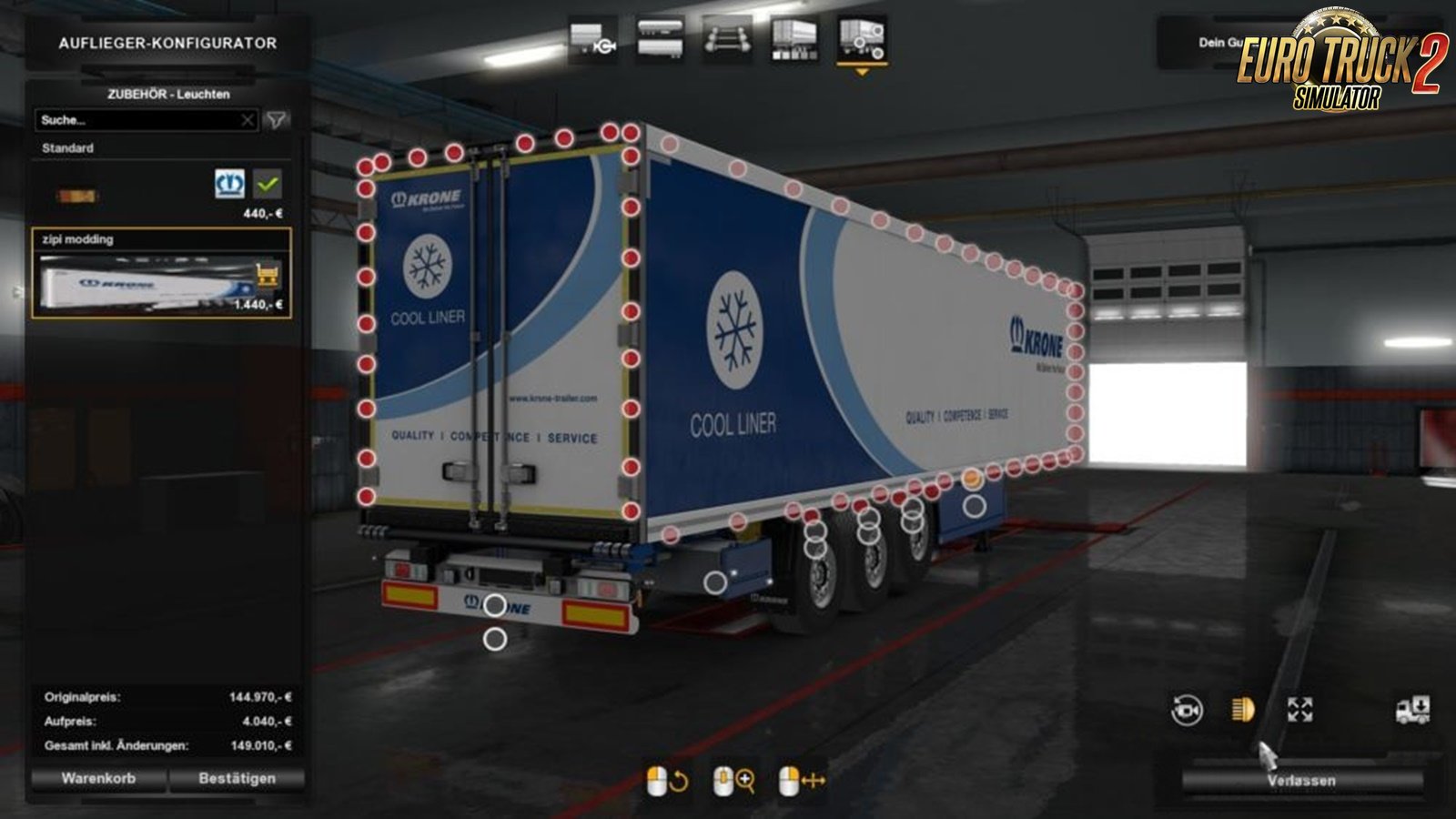 Slots for KRONE Trailers v0.05 in Ets2