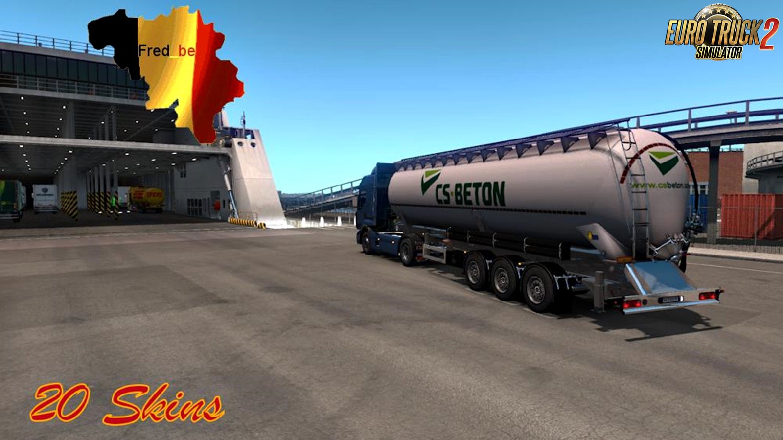 Trailer Pack Cistern (Cement) v1.0 for Ets2