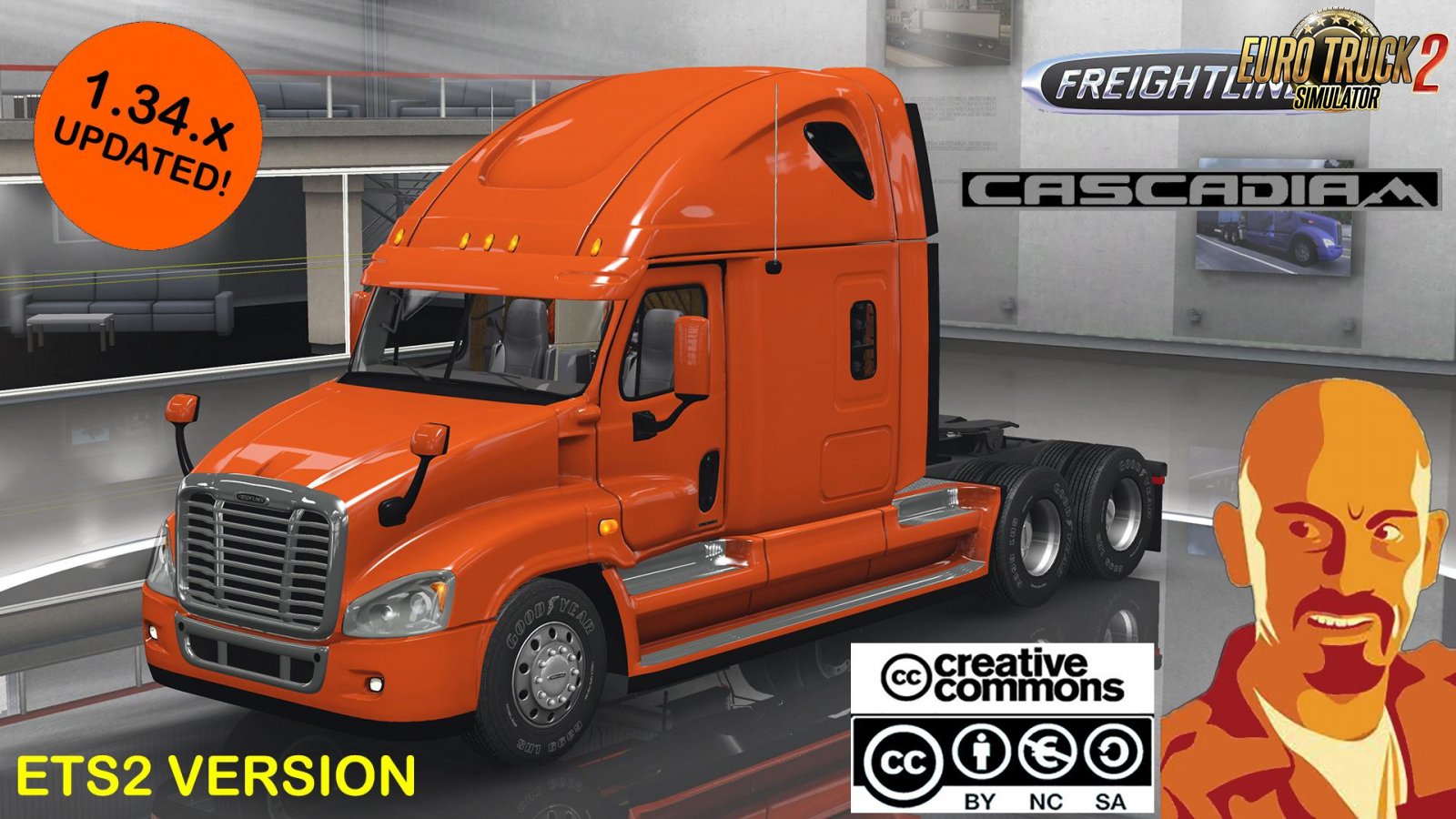 Freightliner Cascadia for Ets2 [1.34.x]