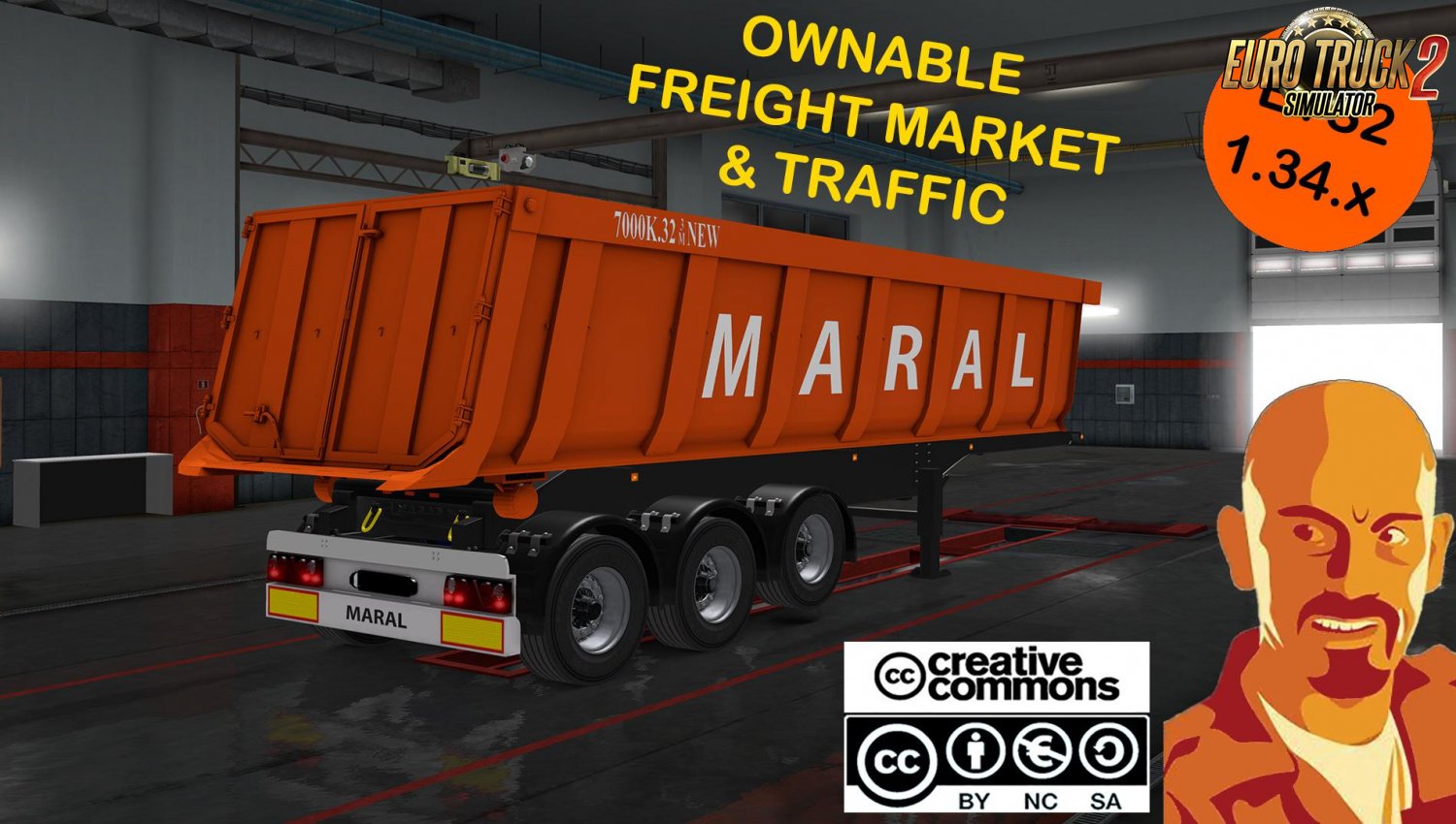 Maral Tipper Trailer Reworked for Ets2
