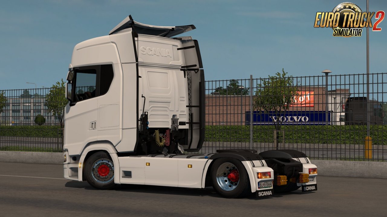 Low deck chassis addon for Scania S, R & P Nextgen v1.7 by Sogard3 [1.35.x]