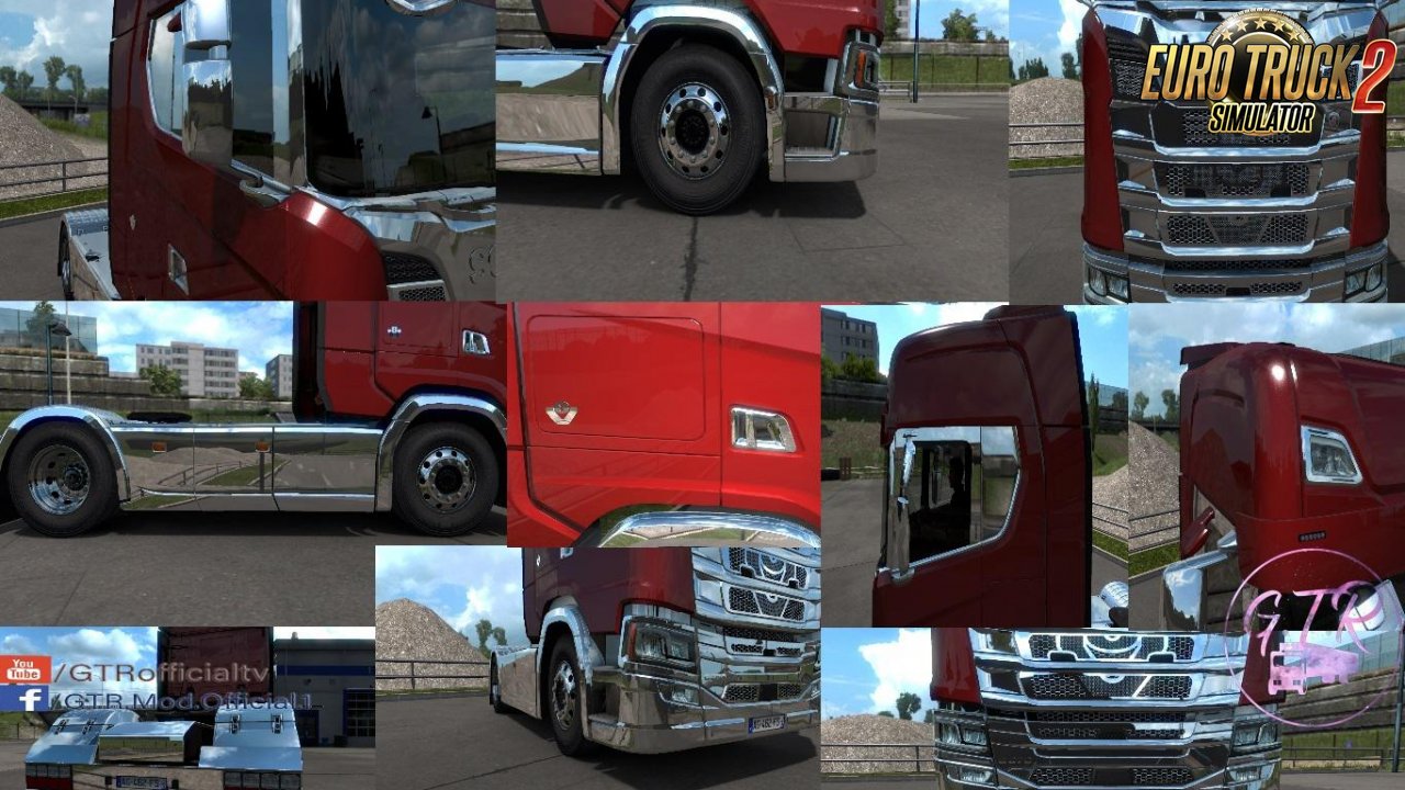 Scania S & R Next Gen Accessories Chrome v1.1 by GTR