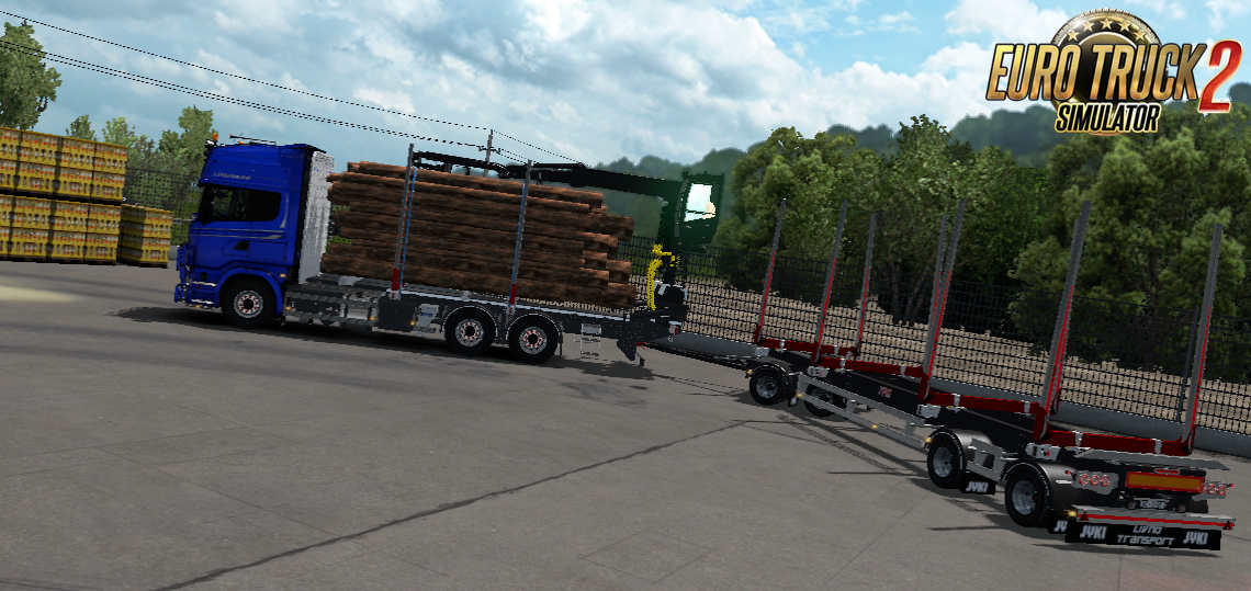 JYKI Timber Tandem Trailer v1.3.2 for Ets2