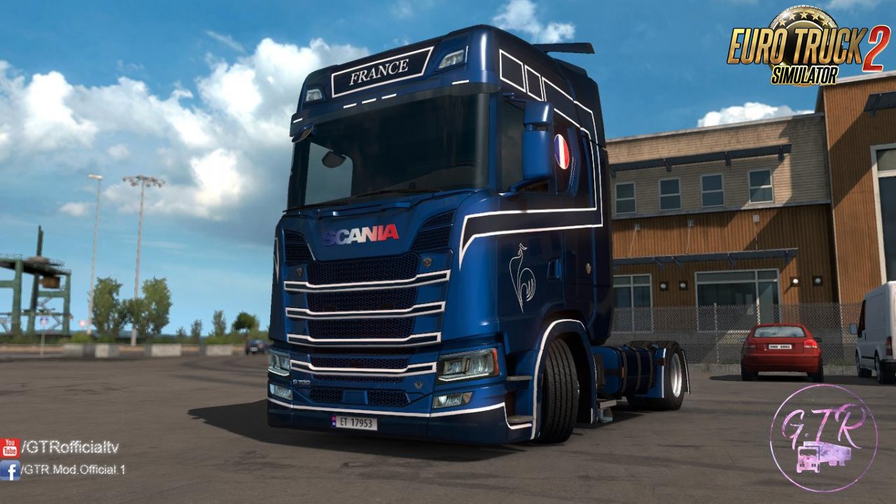 Skin France for Scania S Next Gen v1.1 by GTR (1.35.x)