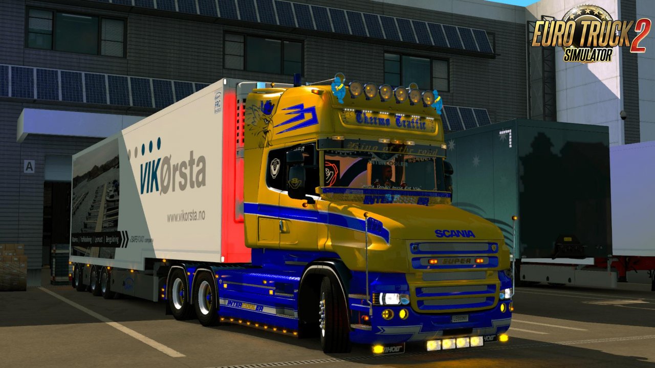 Scania T Yellow & Blue Skin v1.0