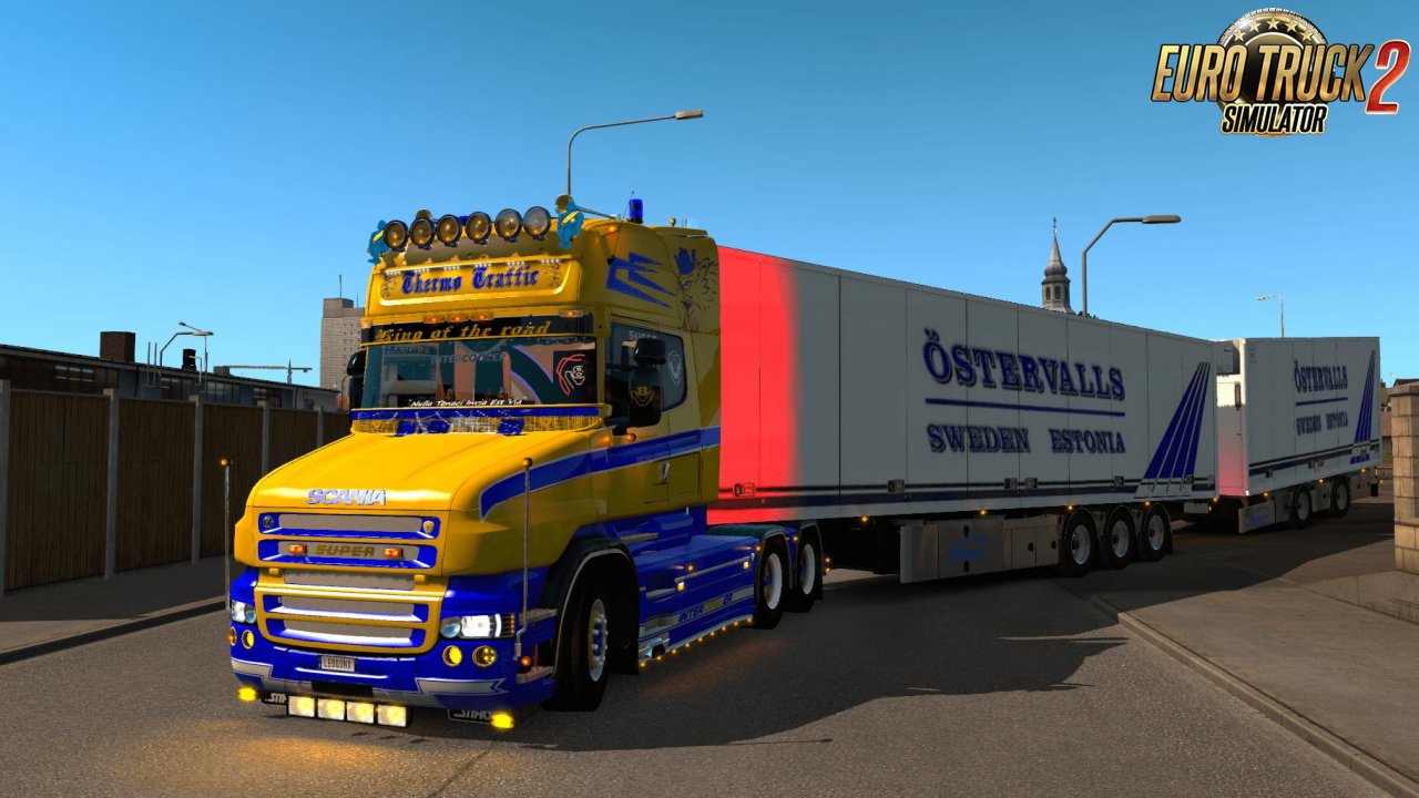 Scania T Yellow & Blue Skin v1.0