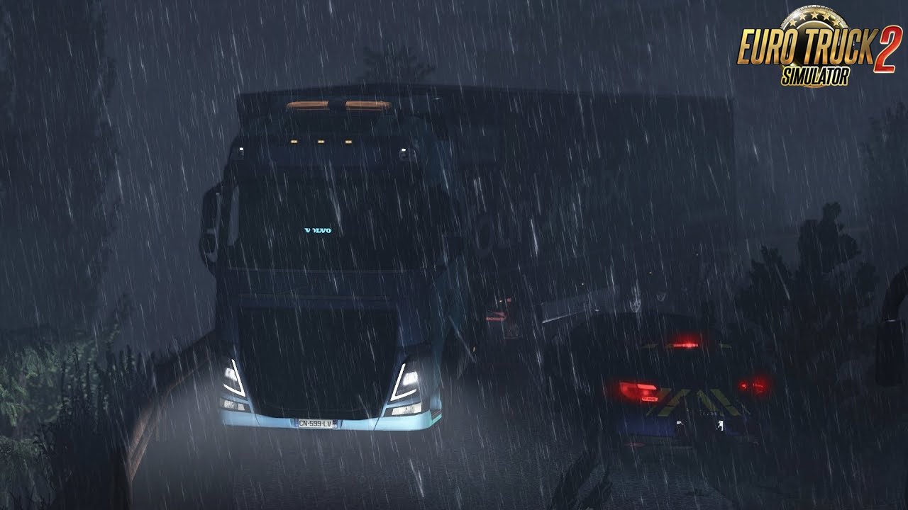 Realistic Rain & Fog & Thunder Sounds v4.0.1 - Euro Truck Simulator 2