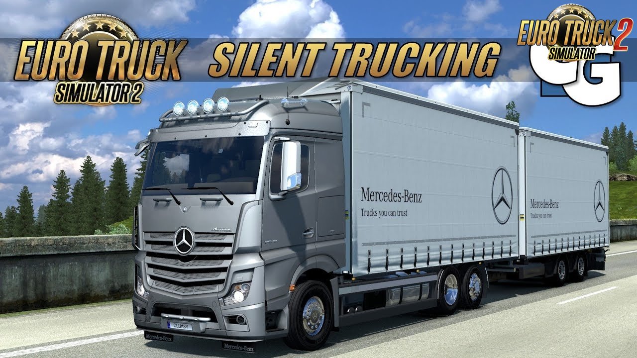 Mercedes Actros MP4 Tandem: Stuttgart to Zurich - Euro Truck 2