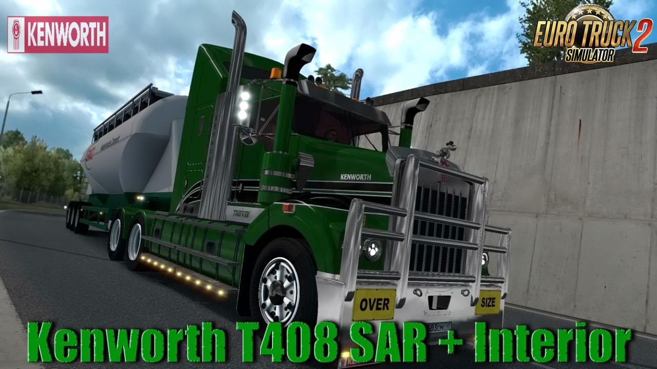 Kenworth T408 SAR + Interior v2.2 (1.35.x)