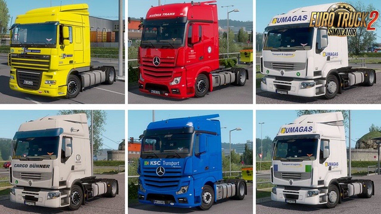 Real Company Truck Skins v1.2 for Ets2