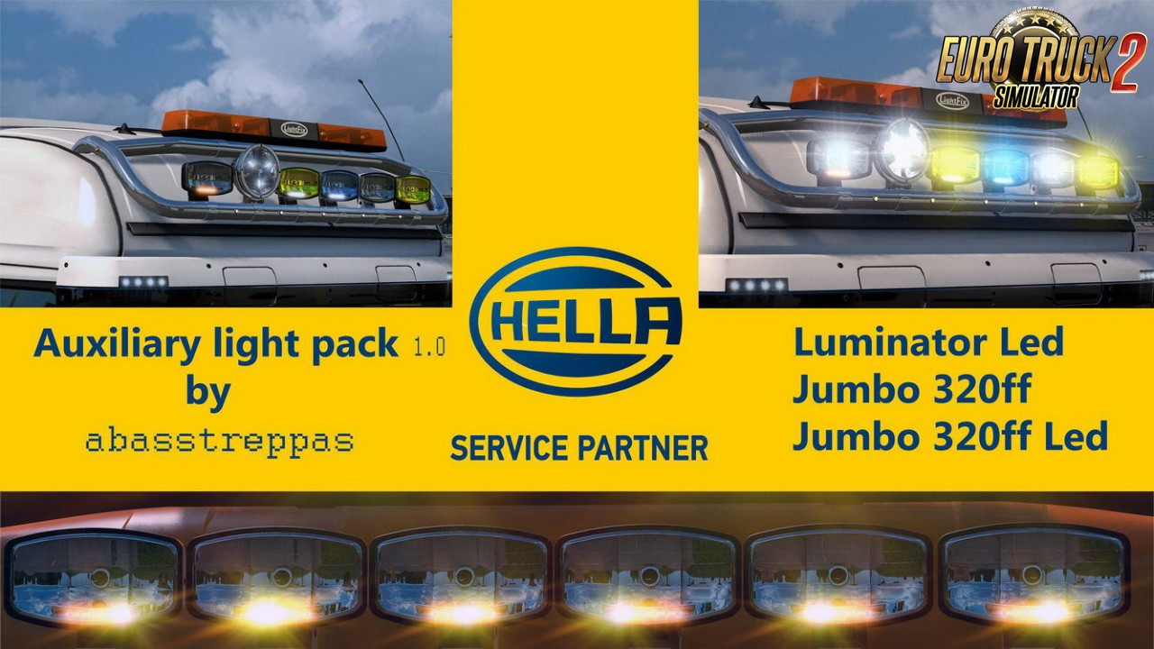 Auxiliary Hella Light Pack v1.0 by abasstreppas (1.35.x)