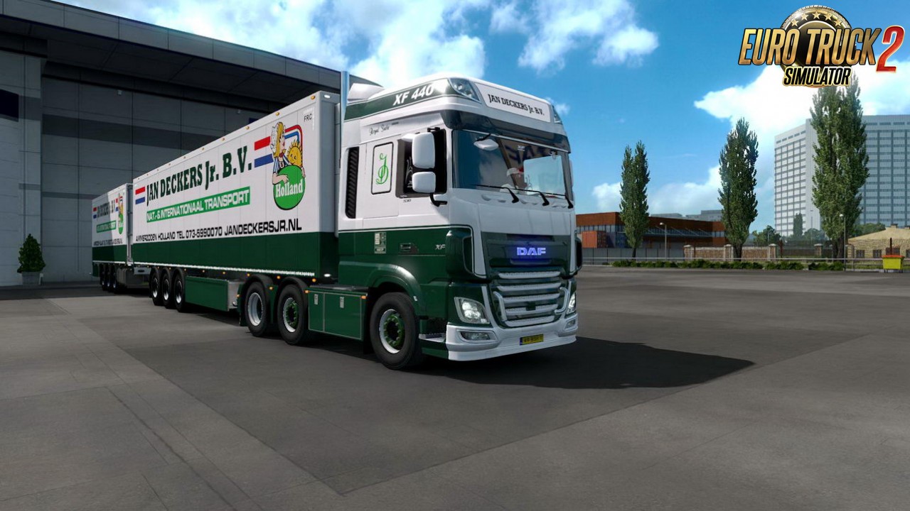 JAN DECKERS JR BV Skin for DAF Euro 6 + Trailer v1.0 (1.35.x)