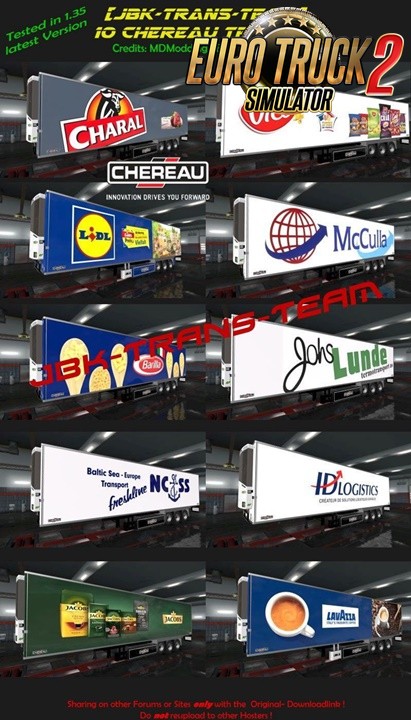 JBK 10 Chereau Trailerpack 2 for Ets2